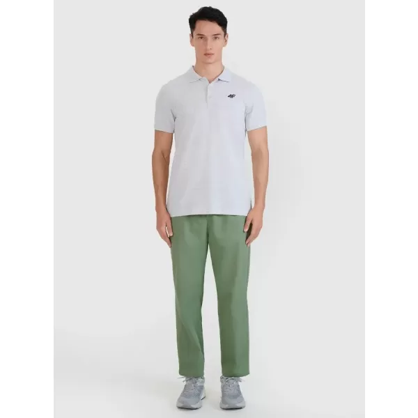  Pánské triko 4F 4FWMM00TPTSM366 COLD LIGHT GREY MELANGE 