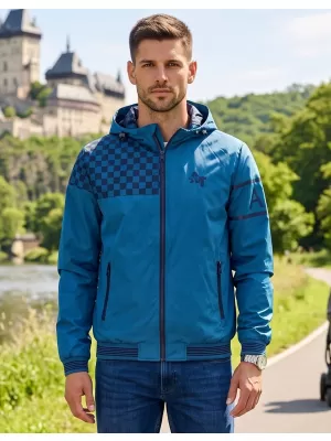 Pánská bunda ALTISPORT EGBERT PETROLEJOVÁ