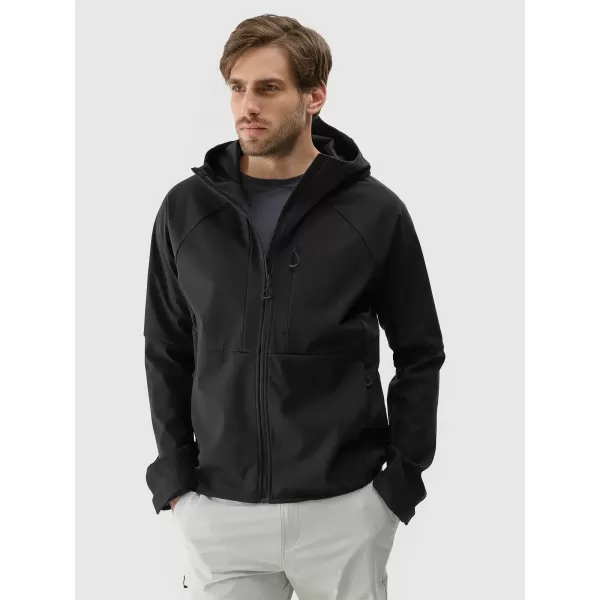  Pánská softshellová bunda 4F 4FWSS25TSOFM313 DEEP BLACK 