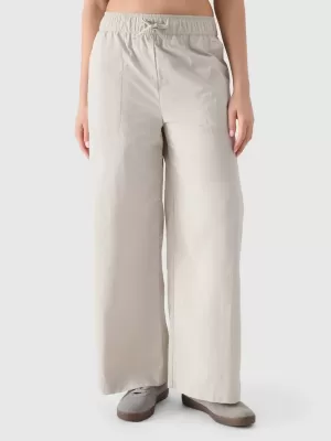 Dámské kalhoty 4F 4FWSS25TTROF1012 BEIGE