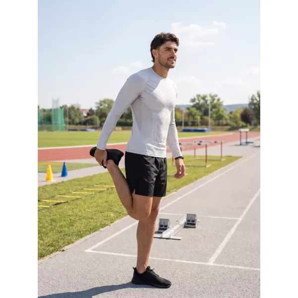  Pánské funkční kompresní tričko s dlouhým rukávem premium ALTISPORT VOJ/ALM095TR03 ŠEDÁ 