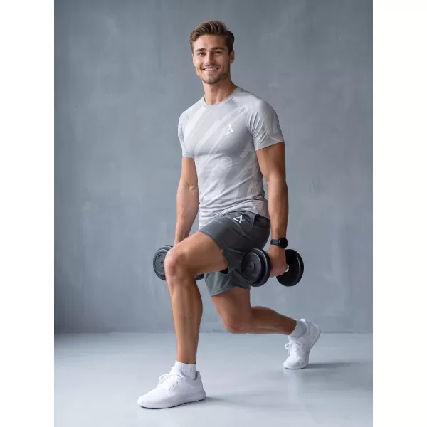  Pánské funkční kompresní triko s krátkým rukávem premium ALTISPORT VOJ/ALM072TR04 GRAY 