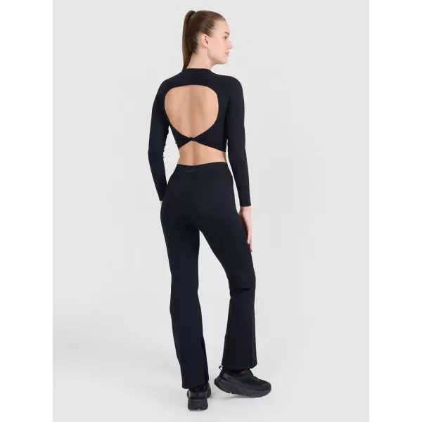  Dámské kalhoty 4F 4FRSS25TFTRF1031 DEEP BLACK 