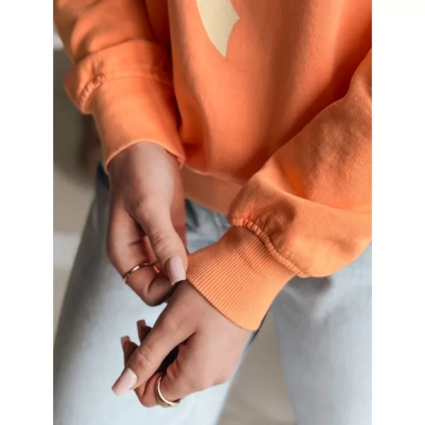  Dámská mikina DSTREET SOFTTIE ORANŽOVÁ 