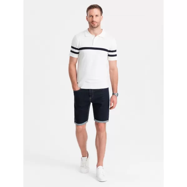  Pánské kraťasy OMBRE OM-SRDS-0134 NAVY BLUE 