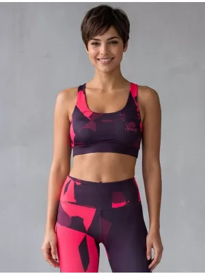 Dámská sportovní podprsenka premium ALTISPORT VOJ/ALW080POD01 WINE-RED
