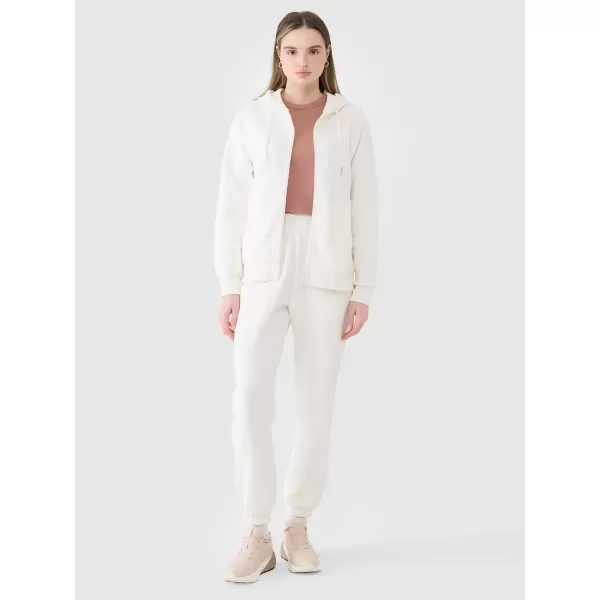  Dámské tepláky 4F 4FWSS25TTROF1013 OFF WHITE 