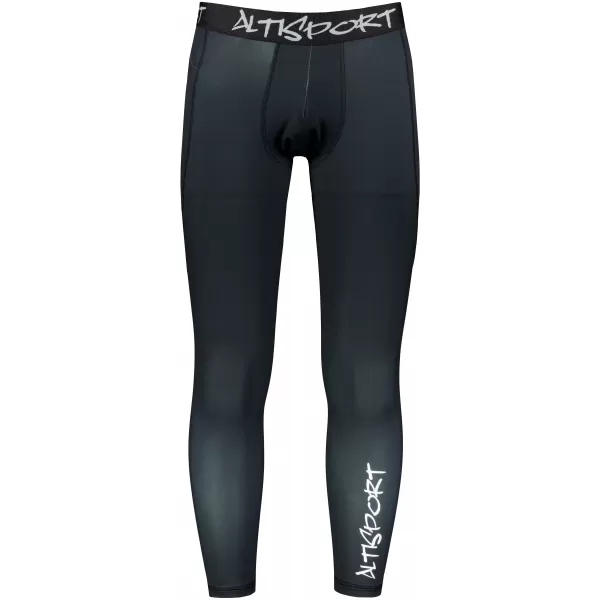  Pánské sportovní legíny dlouhé premium ALTISPORT VOJ/ALM000LEG01 ČERNÁ 
