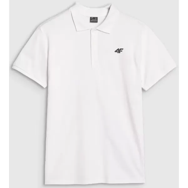  Pánské triko 4F 4FWMM00TPTSM366 WHITE 