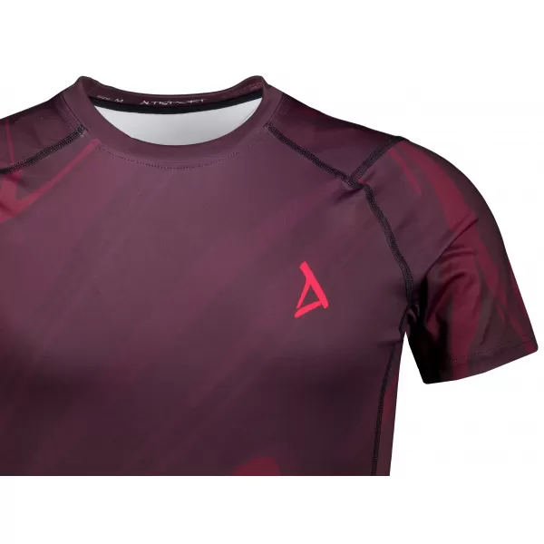  Pánské funkční kompresní triko s krátkým rukávem premium ALTISPORT VOJ/ALM072TR04 WINE-RED 