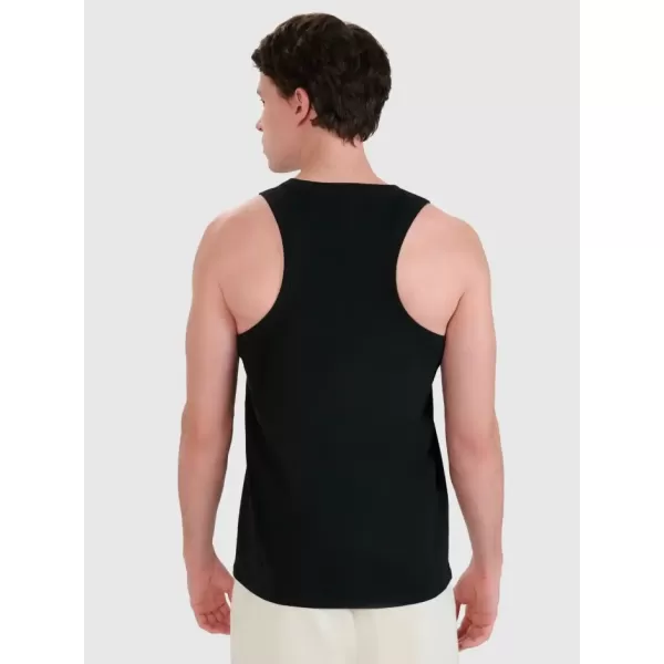 Pánské tílko 4F 4FWMM00TSLEM126 DEEP BLACK 