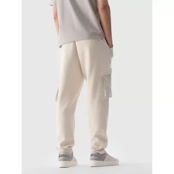  Pánské kalhoty 4F 4FWSS25TTROM0990 CREME 