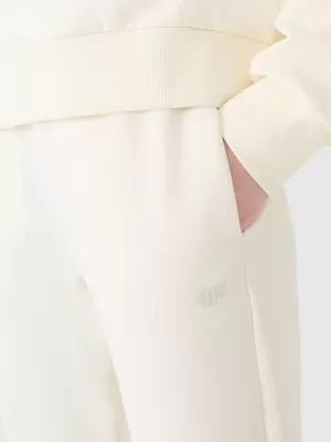 Dámské tepláky 4F 4FWSS25TTROF0996 OFF WHITE