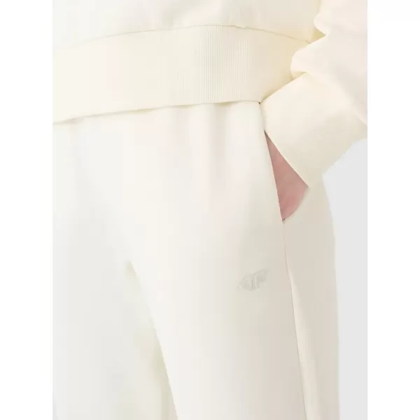  Dámské tepláky 4F 4FWSS25TTROF0996 OFF WHITE 