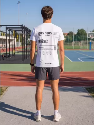 Pánské funkční triko premium ALTISPORT BĚŽEC VOJ/ALM091TR01 BÍLÁ