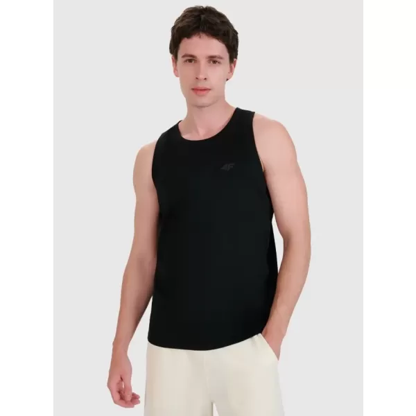  Pánské tílko 4F 4FWMM00TSLEM126 DEEP BLACK 