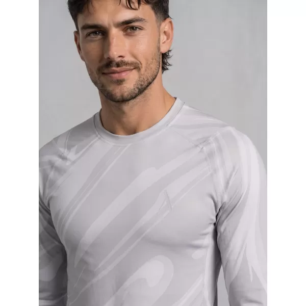  Pánské funkční kompresní tričko s dlouhým rukávem premium ALTISPORT VOJ/ALM072TR03 GRAY 
