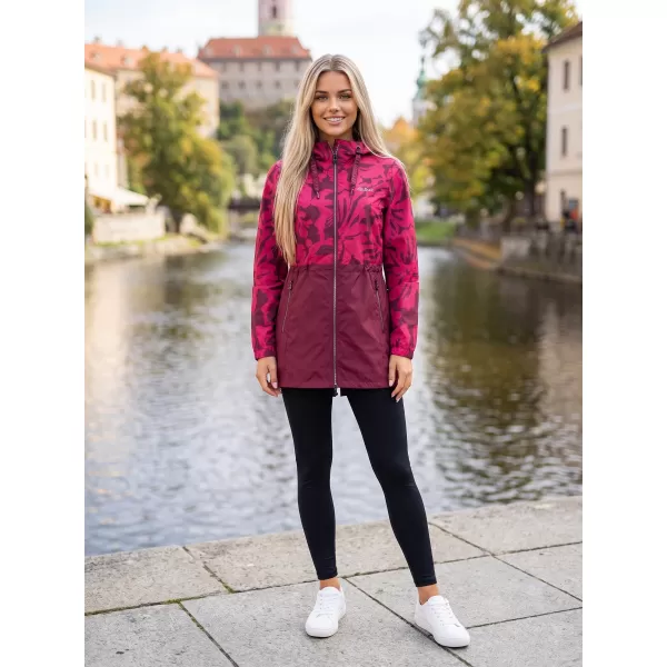  Dámský kabát ALTISPORT ELANI VÍNOVÁ 