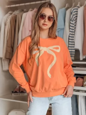 Dámská mikina DSTREET SOFTTIE ORANŽOVÁ