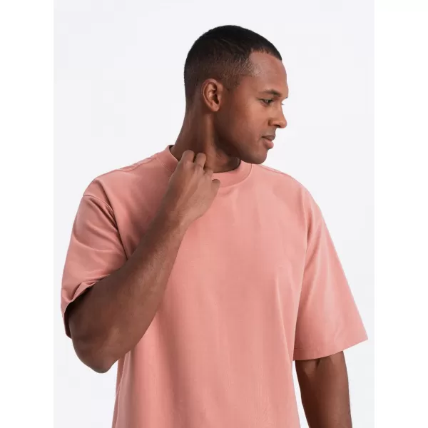  Pánské triko OMBRE OM-TSBC-0234 PINK 