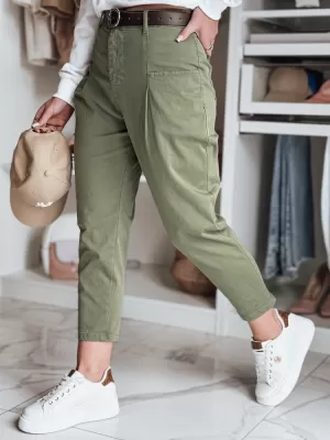 Dámské kalhoty DSTREET CHINOSKA KHAKI