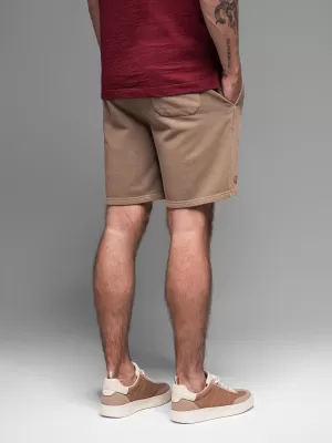Pánské kraťasy OMBRE OM-SRWS-0122 LIGHT BROWN