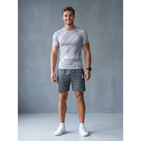  Pánské funkční kompresní triko s krátkým rukávem premium ALTISPORT VOJ/ALM072TR04 GRAY 
