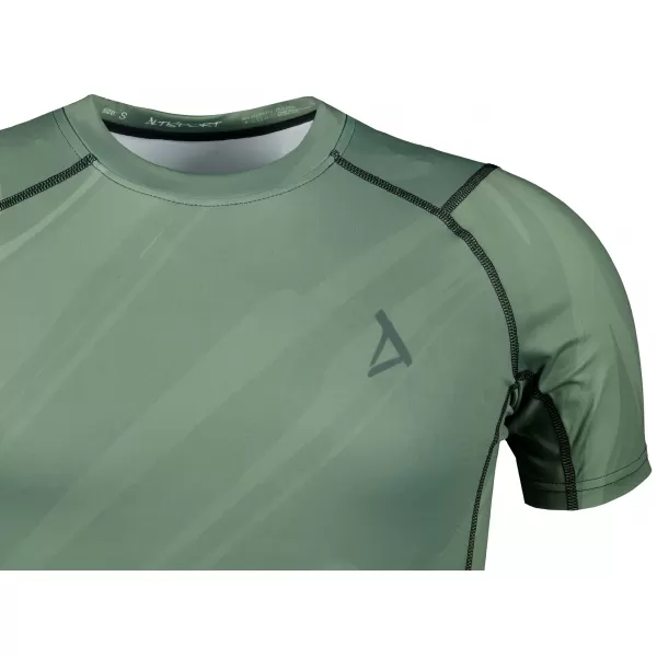  Pánské funkční kompresní triko s krátkým rukávem premium ALTISPORT VOJ/ALM072TR04 ZELENÁ 