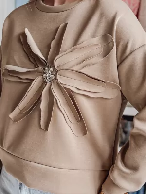 Dámská mikina DSTREET PETITKA BÉŽOVÁ