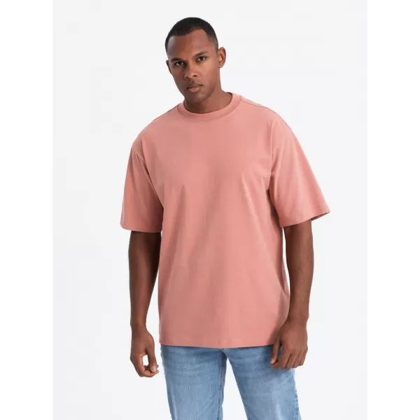  Pánské triko OMBRE OM-TSBC-0234 PINK 