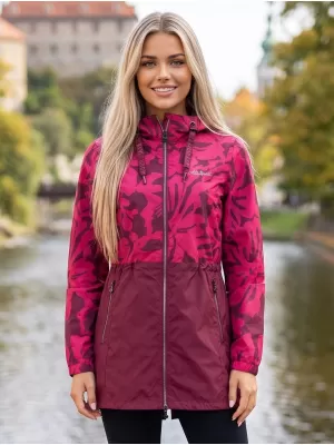 Dámský kabát ALTISPORT ELANI VÍNOVÁ