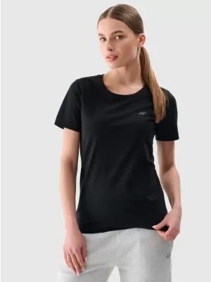 Dámské triko 4F 4FWMM00TTSHF2356 DEEP BLACK