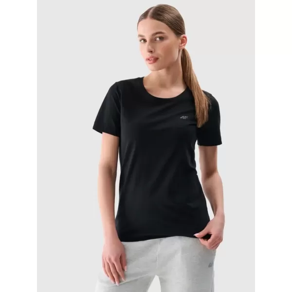  Dámské triko 4F 4FWMM00TTSHF2356 DEEP BLACK 
