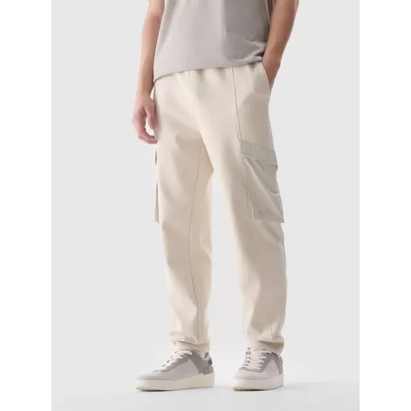 Pánské kalhoty 4F 4FWSS25TTROM0990 CREME 