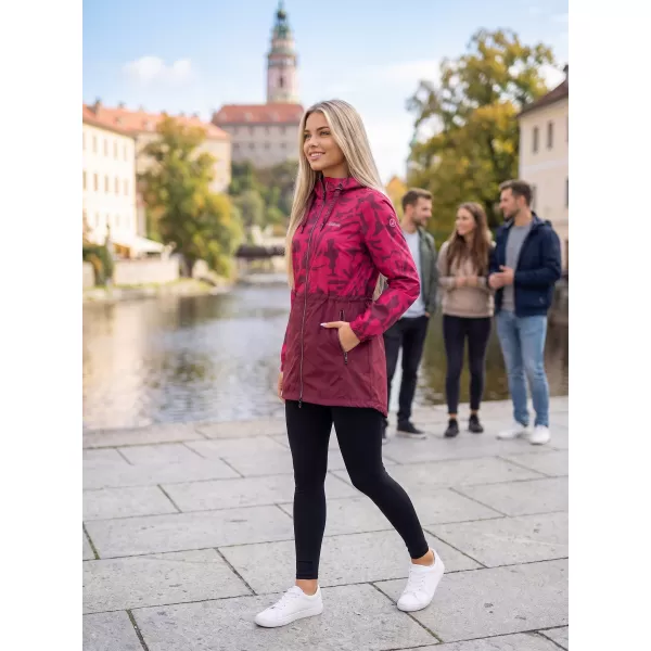  Dámský kabát ALTISPORT ELANI VÍNOVÁ 