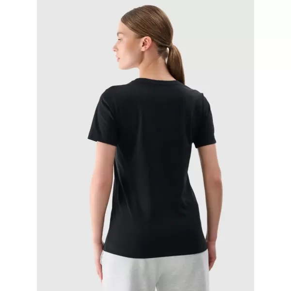  Dámské triko 4F 4FWMM00TTSHF2356 DEEP BLACK 