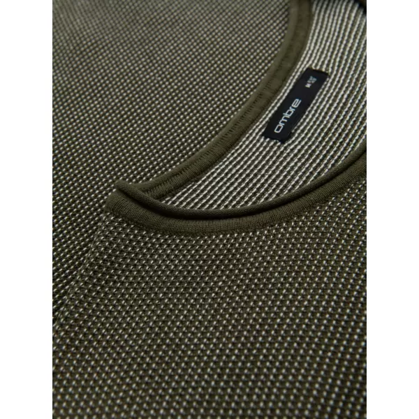  Pánský svetr OMBRE OM-SWSW-0118 OLIVE 
