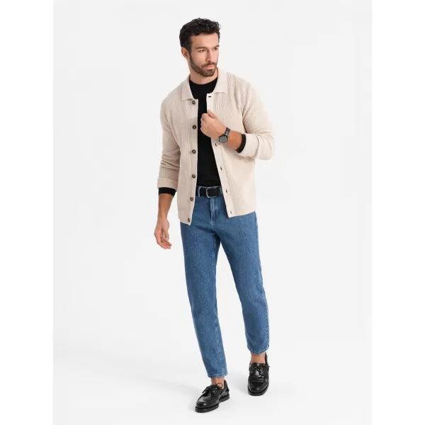 Pánské džíny OMBRE OM-PADP-0225 DARK BLUE 