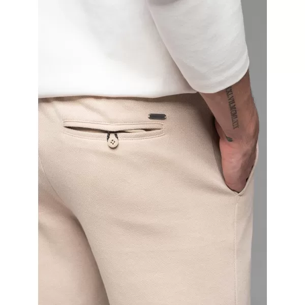  Pánské kraťasy OMBRE OM-SRCS-0168 BEIGE 