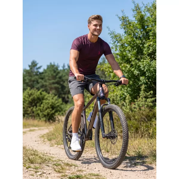  Pánské funkční kompresní triko s krátkým rukávem premium ALTISPORT VOJ/ALM072TR04 WINE-RED 