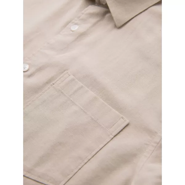  Pánská košile OMBRE OM-SHSS-0168 BEIGE 