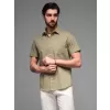 Pánská košile OMBRE OM-SHSS-0167 OLIVE