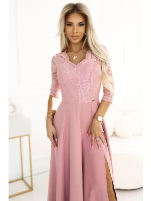 Dámské šaty NUMOCO AMBER 309-13 PUDROVĚ RŮŽOVÁ