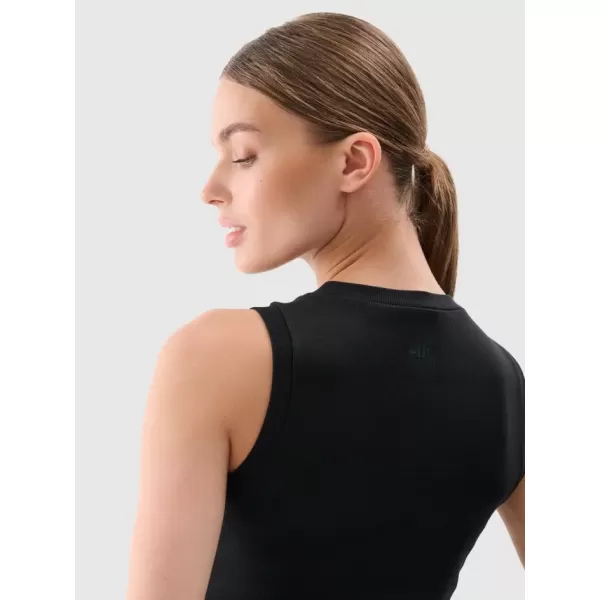  Dámské tílko 4F 4FWMM00TSLEF132 DEEP BLACK 