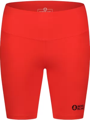 Dámské krátké fitness legíny NORDBLANC NBSPL8036 ORANŽOVÝ INKOUST