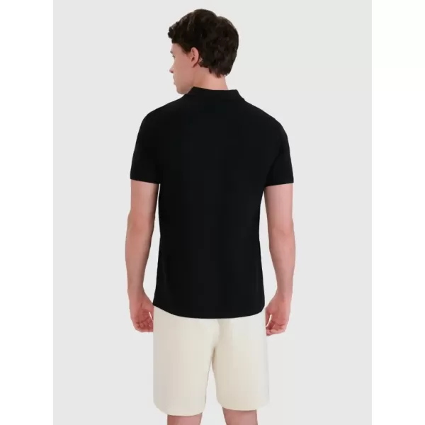  Pánské triko 4F 4FWMM00TPTSM366 DEEP BLACK 