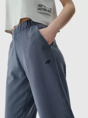 Dámské tepláky 4F 4FWSS25TTROF1123 ANTHRACITE
