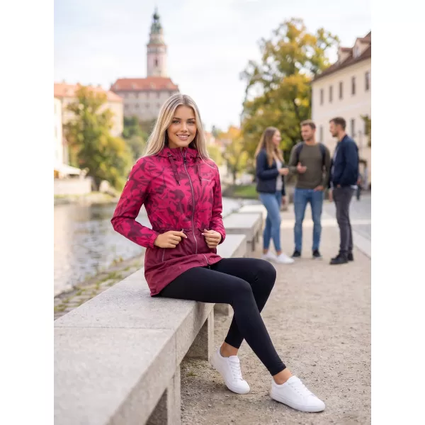  Dámský kabát ALTISPORT ELANI VÍNOVÁ 