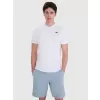 Pánské triko 4F 4FWMM00TPTSM366 WHITE