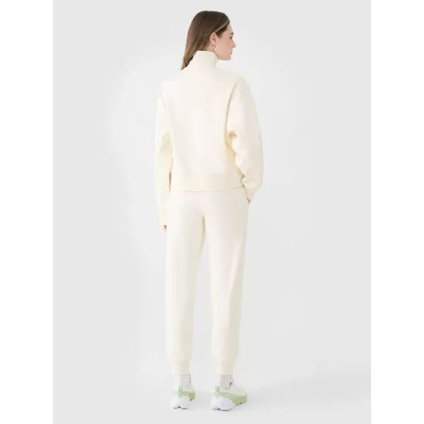  Dámské tepláky 4F 4FWSS25TTROF0996 OFF WHITE 